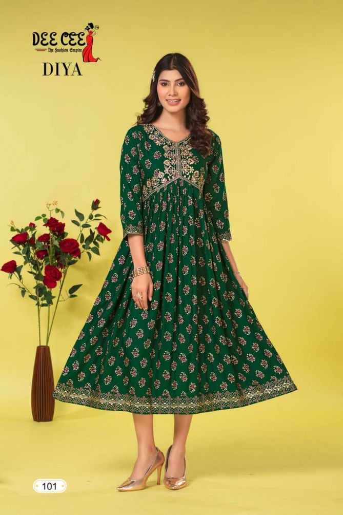 Dee Cee Diya Alia Cut Designer Kurtis Catalog